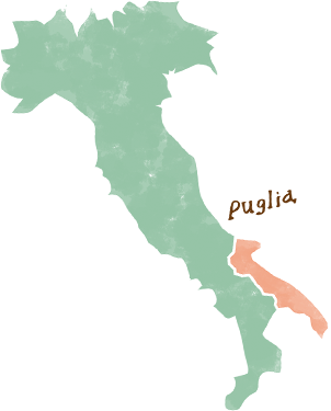 プーリア州地図